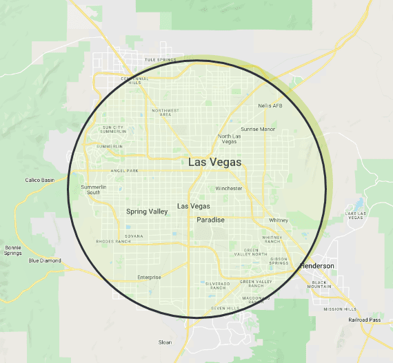 las vegas map